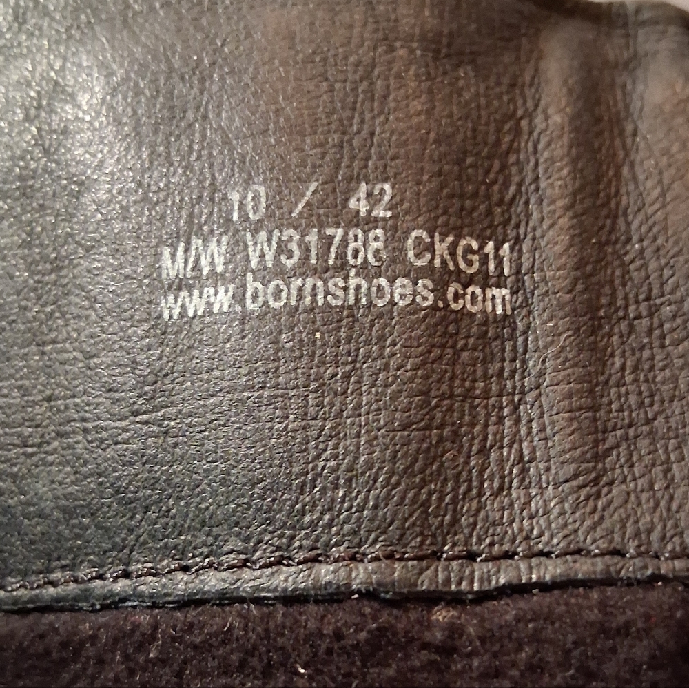 B.O.C Born Womens Black Leather Biker Riding Boots Sz 10 - Picture 9 of 11